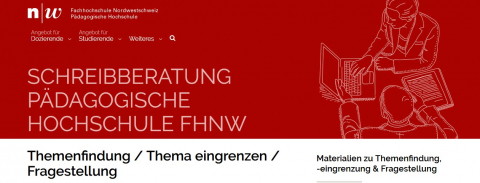 Bild Website Schreibberatung Pädagogische Hochschule FHNW