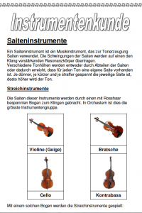 ISMusikinstrumente Kennenlernen Instrumentenkunde