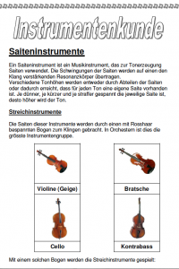 Instrumente kennenlernen