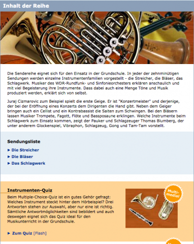 Musikinstrumente kennenlernen cd