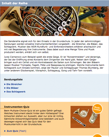 IdeenSet Musikinstrumente Kennenlernen Orchester