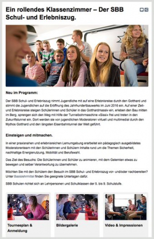 Vorschau Website