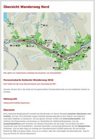 Vorschau Wanderkarte