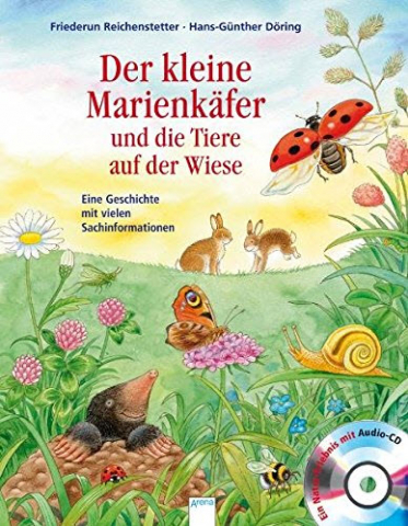 der kleine Marienkäfer und die Tiere auf der Wiese