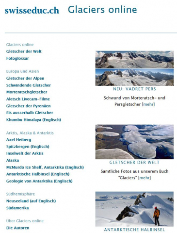 IdeenSet Klimawandel Hintergrundinfo Gletscher GlaciersOnline