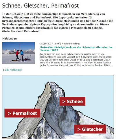 IdeenSet Klimawandel Hintergrundinfo Gletscher SchneeGletscherPerma