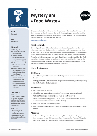 IdeenSet_Abfall_und_Recycling_Mistery_of_Food_Waste