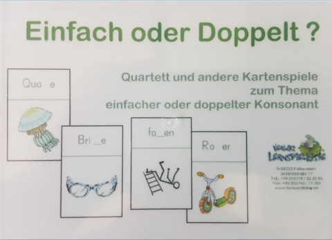 IdeenSet Rechtschreibspiele Kartenspiel "Einfach oder Doppelt?"