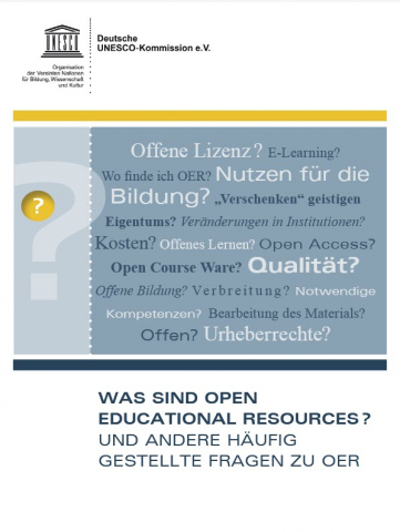 Bild Broschüre Was sind Open Educational Recources?