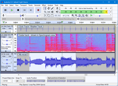 Screenshot Audacity