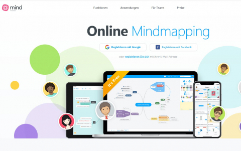 Screenshot Website MindMeister