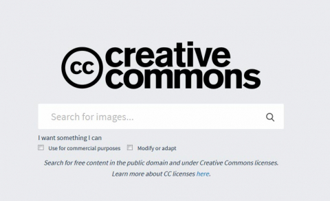 Bild Suchmaske Creative Commons