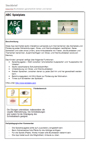 IdeenSet Buchstaben ganzheitlich lehren und lernen ABC Spielplatz