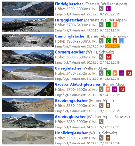 IdeenSet Klimawandel_Gletschervergleiche