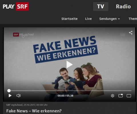 Screenshot Video Fake News, wie erkennen?