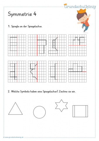 ideenset_geometrie_grundschulkonig_symmetriearbeitsblatt2