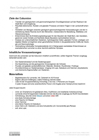 IdeenSet_BernGeoMorphoLogisch_Unterrichtsmaterial