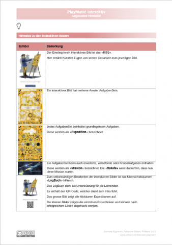 IdeenSet PlayMath! interaktiv Hinweise