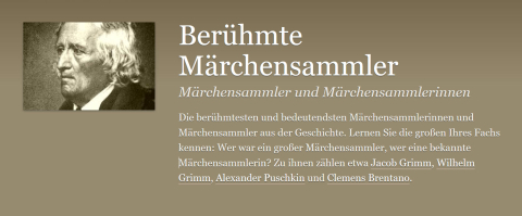 Berühmte Märchensammler