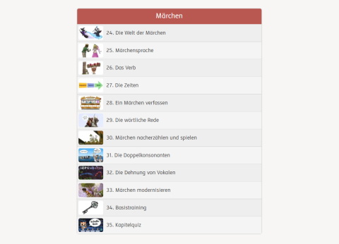 Website SchuBu Märchen