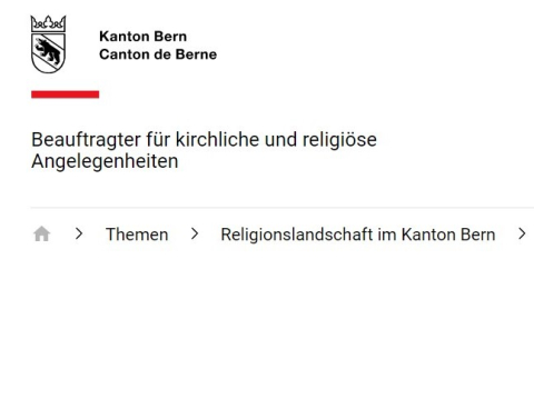 Teaserbild Religionslandkarte Bern