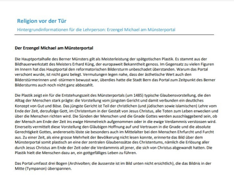 Teaserbild Informationen Münsterportal