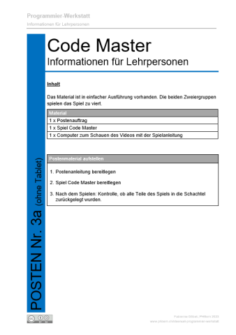 IdeenSet_ProgrammierWerkstatt_InformationenFürLehrpersonen_CodeMaster