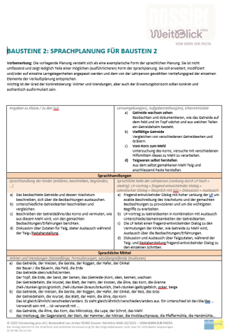 IdeenSet_DossierWeitBlick_VomKornZurPasta_ExemplarischeSprachplanung