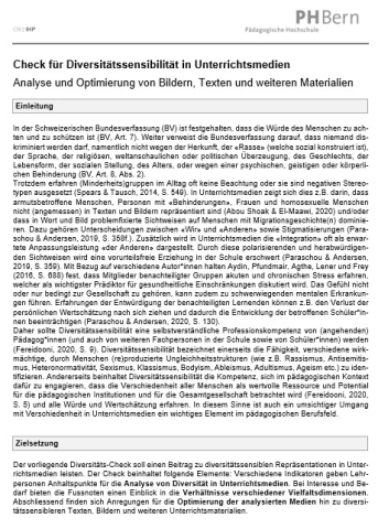 IdeenSet_VielfaltLebenInDerKlasse_ChecklisteZurAuswahlDiversitätssensiblerUnterrichtsmedien