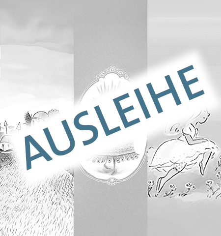 Die Cover der Bücher zum Thema Geschlechter-Stereotype. Über ihnen ist das Wort "Ausleihe" geschrieben.