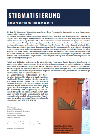 IdeenSet Ausgegrenzt und Weggesperrt - Stigmatisierung