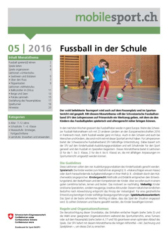 PDF Fussball in der Schule
