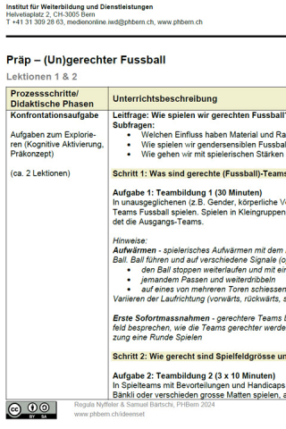 Präp (un)gerechter Fussball