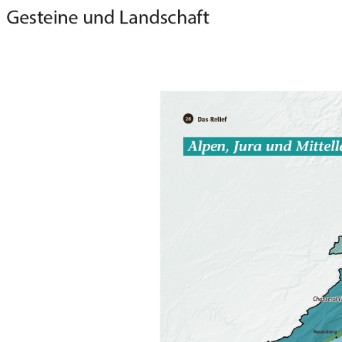 Gesteine und Landschaft