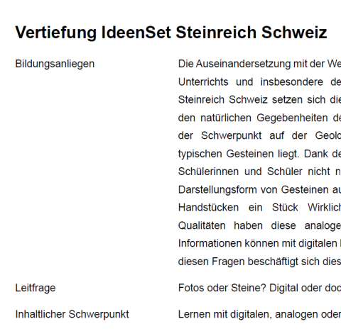 Vertiefung