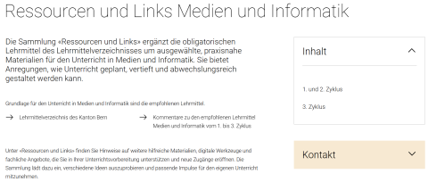 Ressourcen und Links Medien