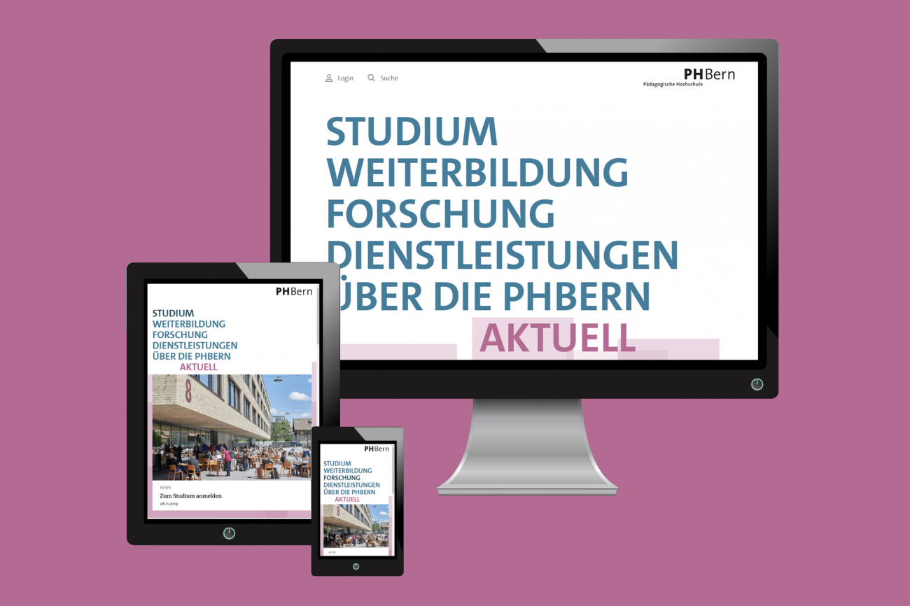 Symbolbild Neuer Webauftritt PHBern