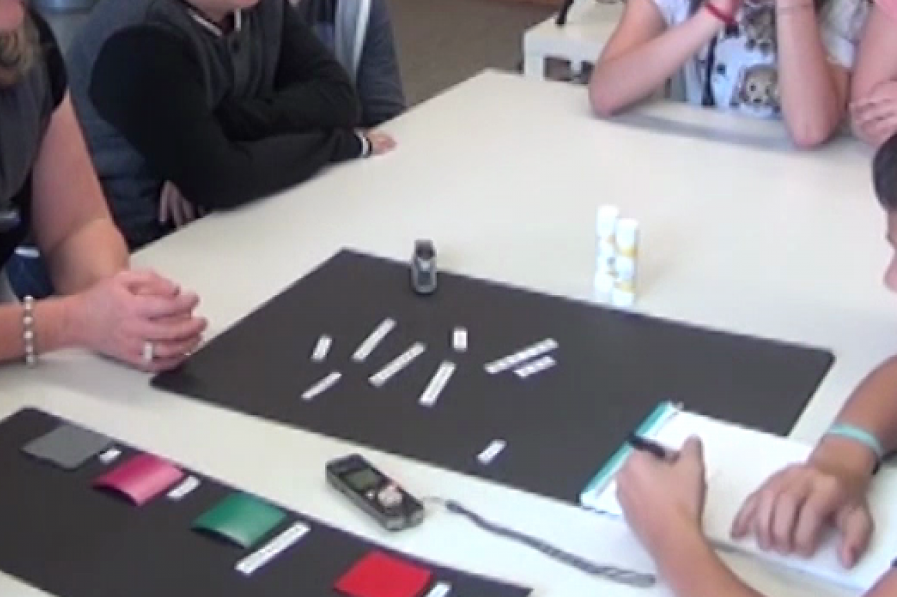 Materialien haptisch warhnehmen