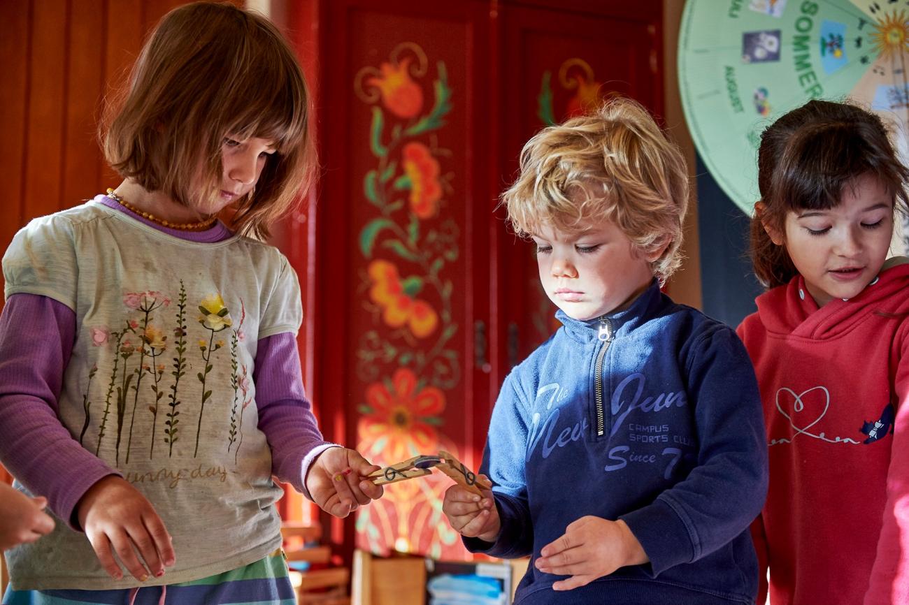 Szene im Kindergarten