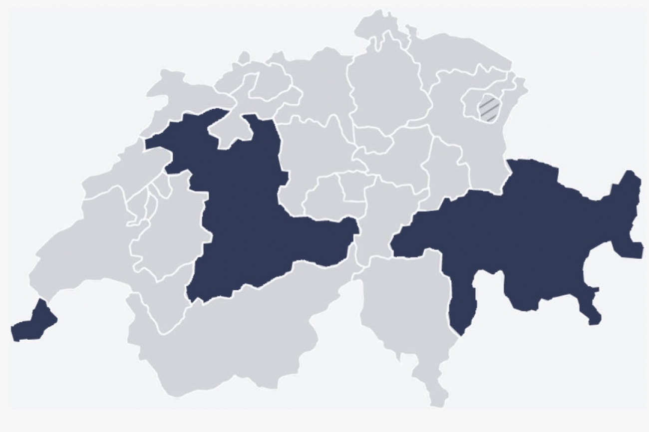 Digitale Landkarte, Screenshot der Website