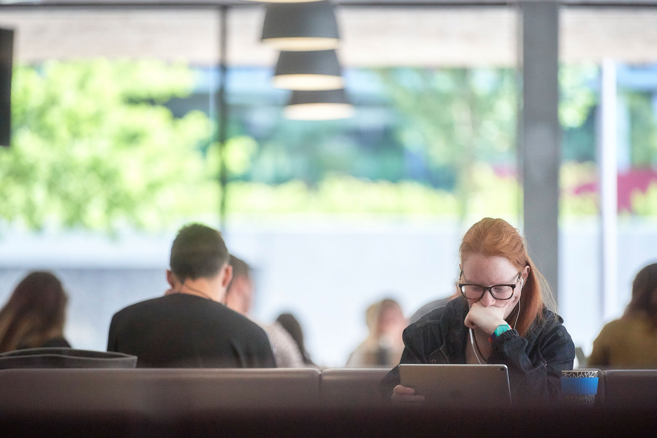 Studierende am Lernen
