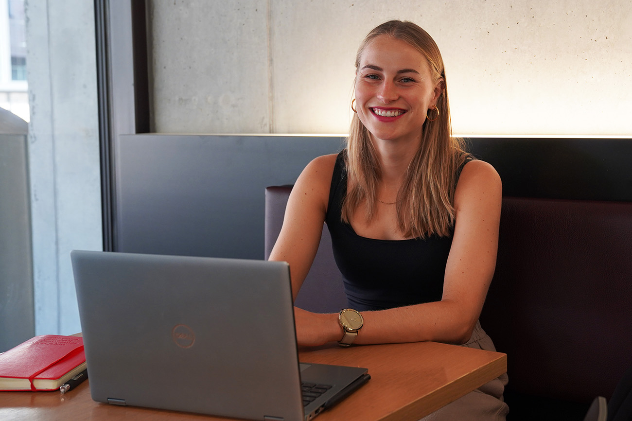 Portrait der Studentin Anna Deppeler