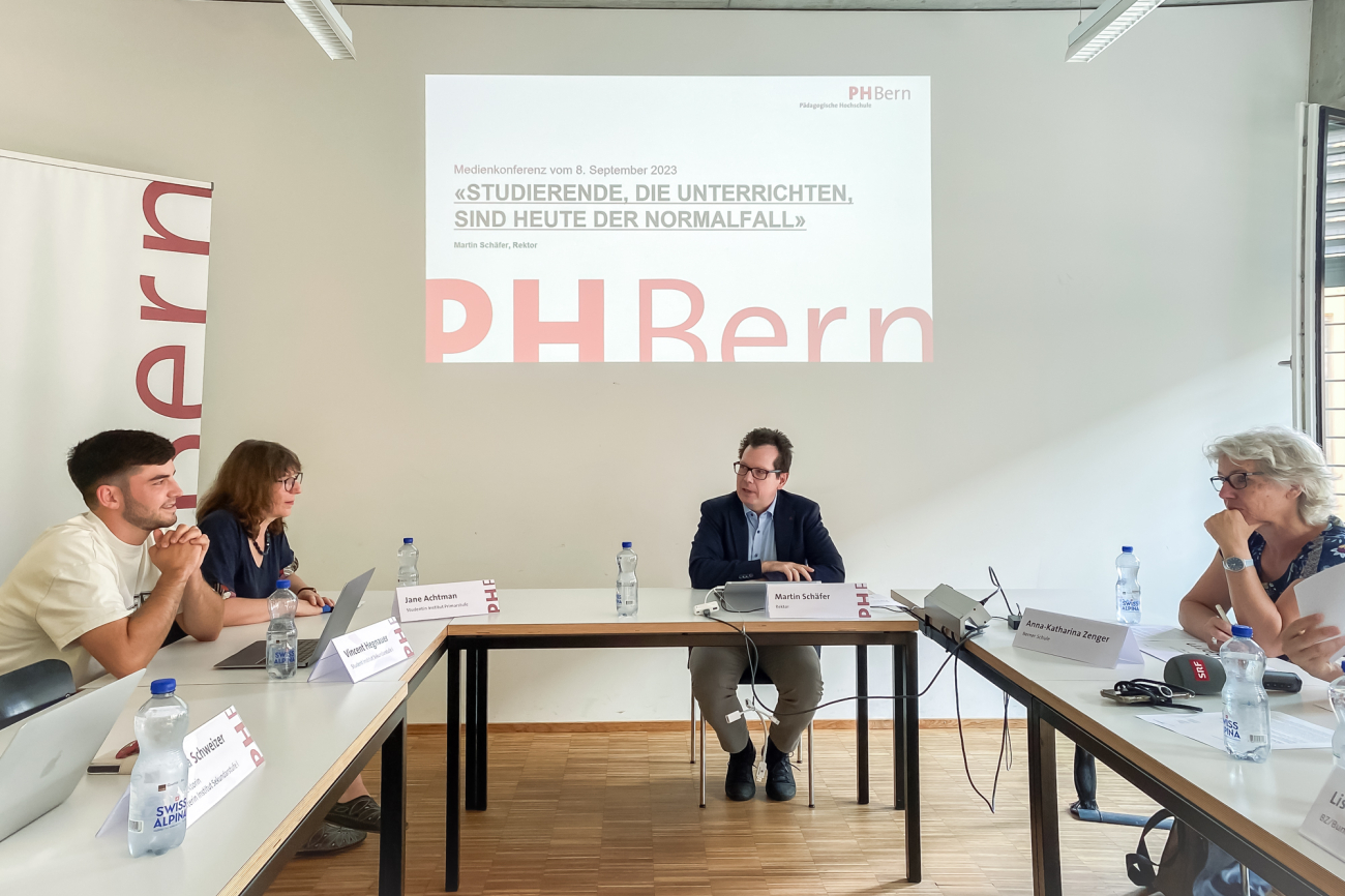 Medienkonferenz PHBern 2023 mit Martin Schäfer