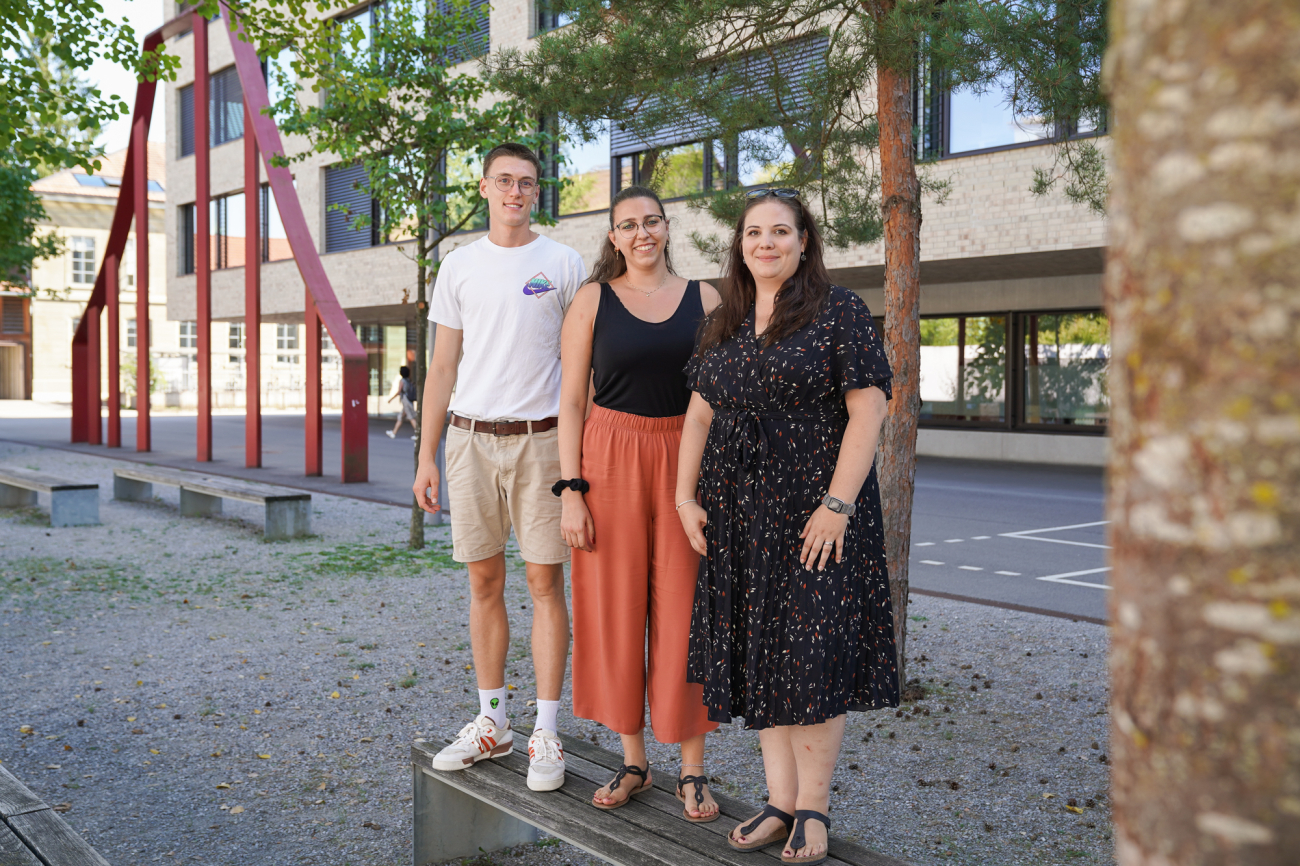 Foto von Ariel Schranz, Alina La Brocca und Isabelle Buser (v.l.n.r.)