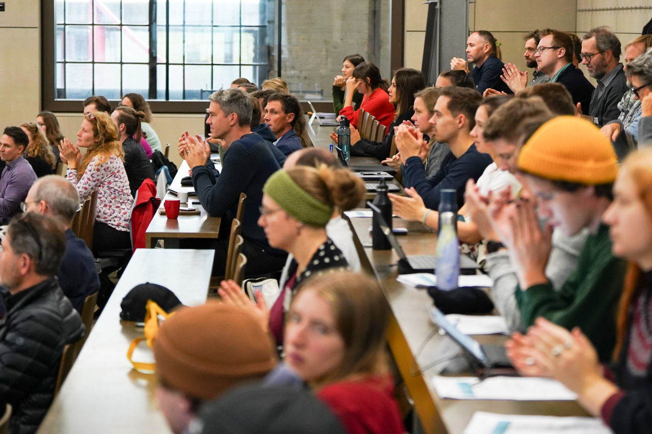 Teilnehmende am Nachhaltigkeitstag im Hochschulzentrum vonRoll