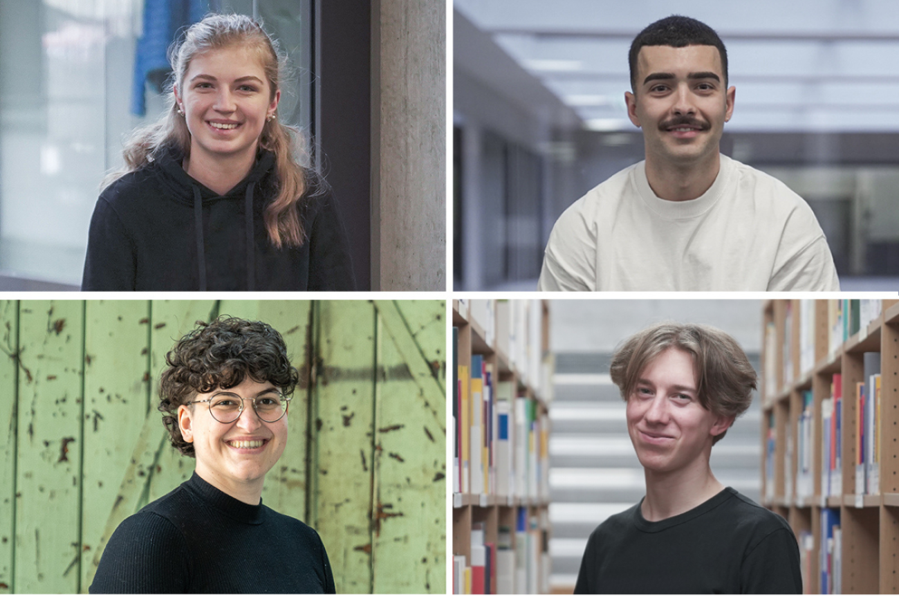 Studi-Tagebuch: Porträtaufnahmen von Lara, Filippo, Yessica und Lucas