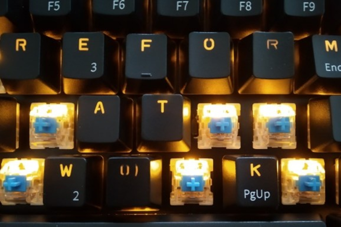 Leuchtende Tastatur