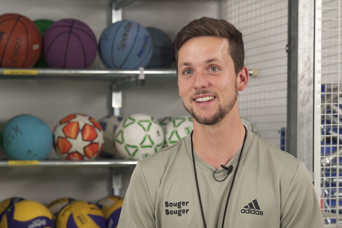 PHBern-Student, Lehrer und BougerBouger-Mitgründer Matthias Friedli