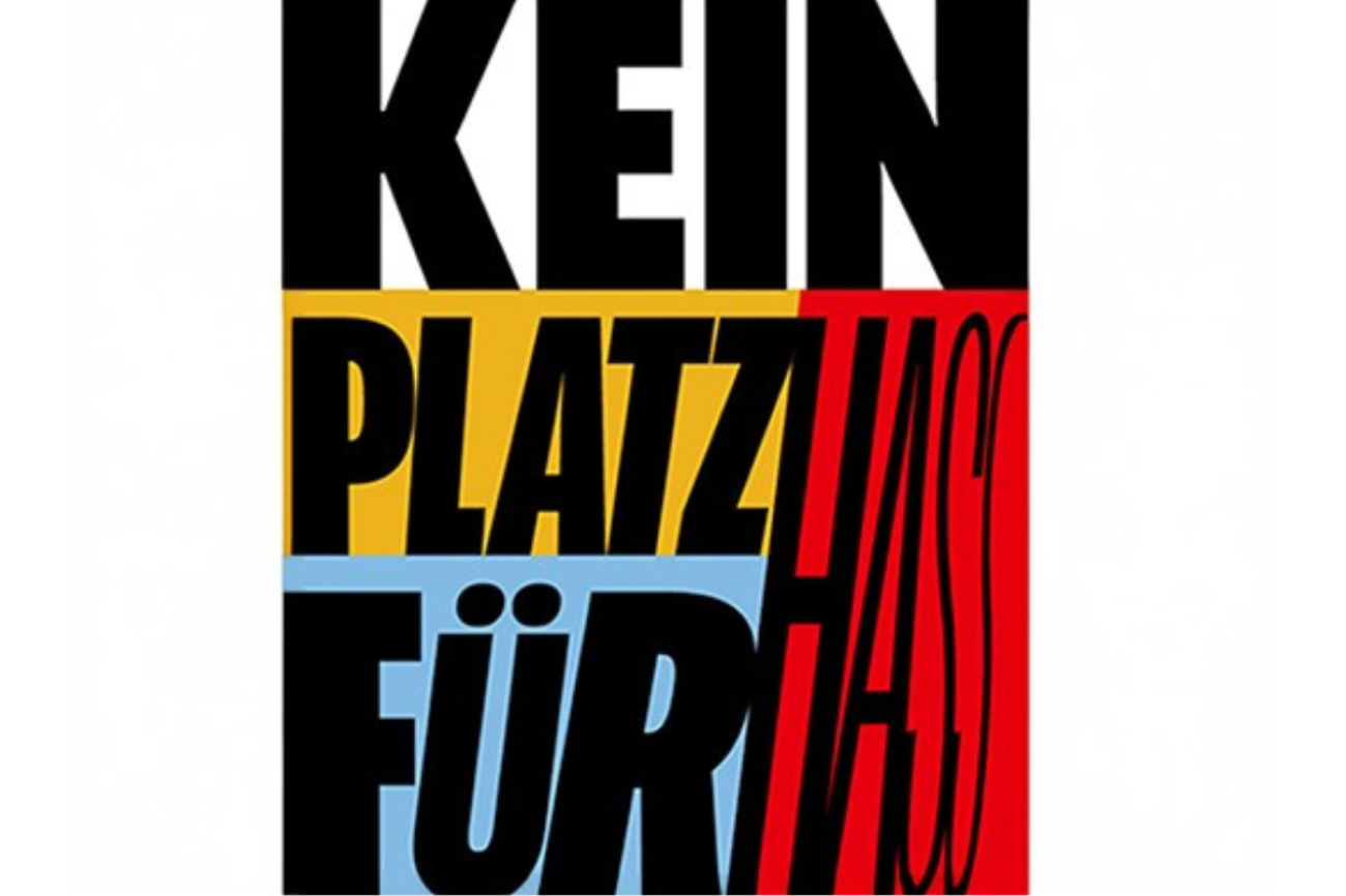 Plakat Kein Platz fuer Hass PNG