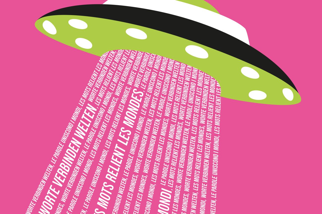 Visual Biblioweekend - Ufo mit Text
